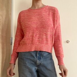 LOFT Coral Crew Neck Sweater